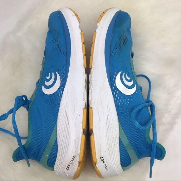 Topo Cyclone Sky /Gold Athletic Running Shoes - Picture 3 of 16